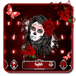 Parallax Sugar Skull Girl Keyboard icon