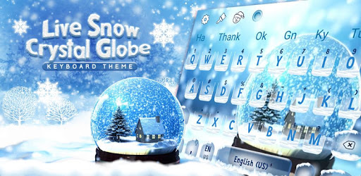 Live Snow Crystal Globe Keyboard Theme PC screenshot Live Snow Crystal Globe Keyboard Theme PC screenshot