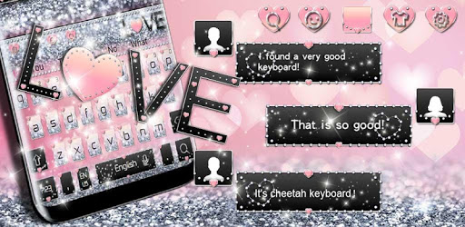 Love Diamond Glitter Keyboard PC screenshot