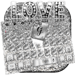 Love Silver Glitter Bow for PC