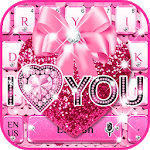 Pink Sequin Heart keyboard icon
