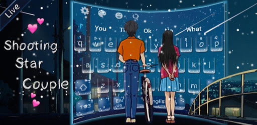 Shooting star couple keyboard PC screenshot