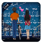Shooting star couple keyboard icon