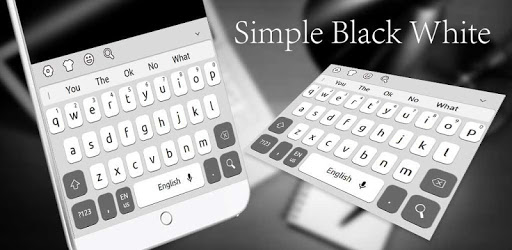 Simple Black White Keyboard PC screenshot