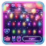 Sparkle Neon Lights  keyboard Theme for PC