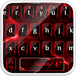 Stylish Black Red Light Keyboard for PC