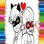 Coloring Ladybug And Cat Noir Miraculous Pages for PC
