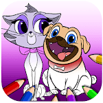 Puppy Dog Coloring Book for PC