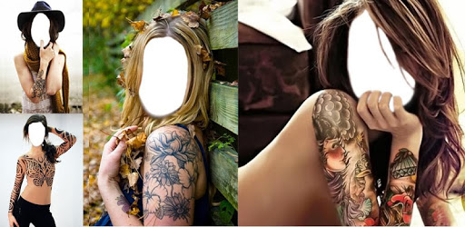 Women Tattoo Face Montage PC screenshot