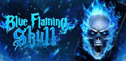 Blue Fire Skull Live Wallpaper PC screenshot