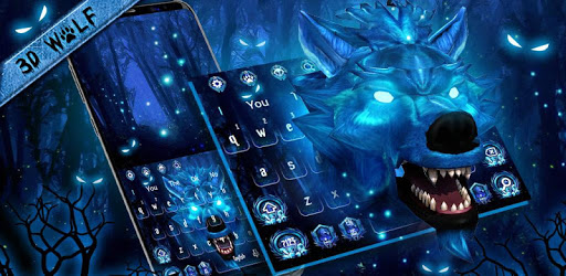 3D Horror Wolf  keyboard theme PC screenshot
