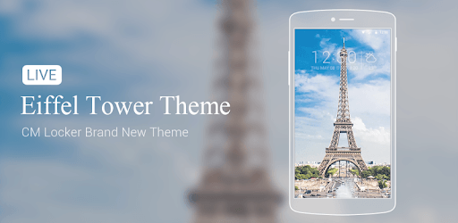 Eiffel Tower Locker Live Theme PC screenshot