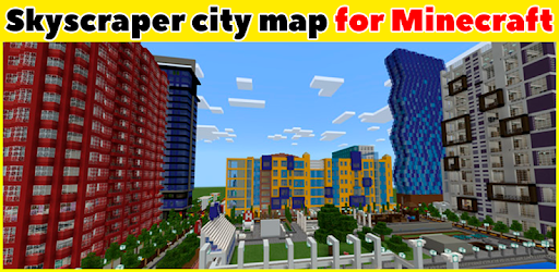 Skyscraper city map for Minecraft PE PC screenshot