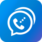 Free phone calls, free texting SMS on free number icon