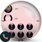 Ribbon Pink Contacts & Dialer Theme for PC