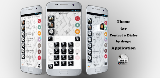 Black White Gems Dialer Theme PC screenshot Black White Gems Dialer Theme PC screenshot