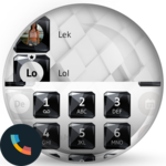 Black White Gems Dialer Theme for PC Black White Gems Dialer Theme for PC