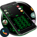 Circle Black Green Phone Dialer Theme for PC Circle Black Green Phone Dialer Theme for PC