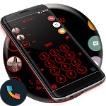 Circle Black Red Phone Dialer Theme for PC Circle Black Red Phone Dialer Theme for PC