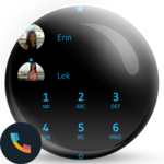 Flat Black Blue Dialer Theme for PC Flat Black Blue Dialer Theme for PC