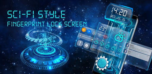 Sci-fi fingerprint style lock screen for prank PC screenshot Sci-fi fingerprint style lock screen for prank PC screenshot