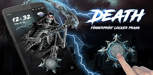 Skull fingerprint style lock screen for prank PC screenshot Skull fingerprint style lock screen for prank PC screenshot