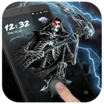 Skull fingerprint style lock screen for prank icon