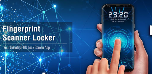 Free fingerprint style lock screen for prank PC screenshot