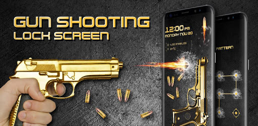 Gun shooting lock screen PC screenshot
