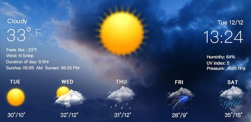 Global Weather Forecast Widget App PC screenshot