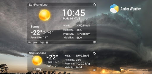 Desktop Weather Clock Widget PC screenshot