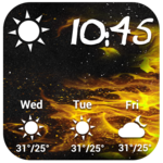 Weather report app& widget ❄. icon
