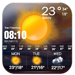 Live weather and temperature app ❄☔️ icon