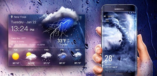 Easy weather forecast app free PC screenshot