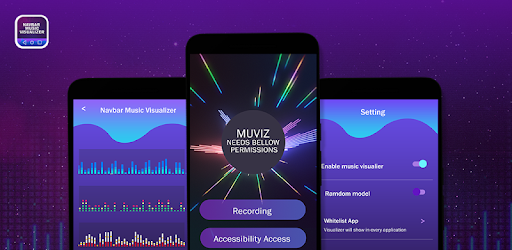 Music Visualizer on Navbar PC screenshot