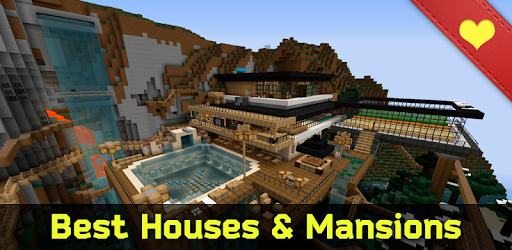 Pink house maps for minecraft PC screenshot