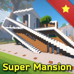 Super Mansion for Minecraft - pink house map for PC Super Mansion for Minecraft - pink house map for PC