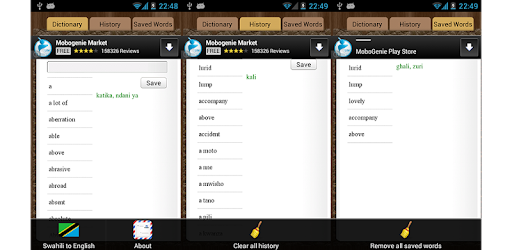 English Swahili Dictionary PC screenshot