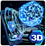 Neon Pentagon 3D Theme for PC