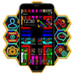 Neon Flow Wrap Theme for PC