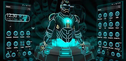 3D Neon Hero Theme PC screenshot 3D Neon Hero Theme PC screenshot