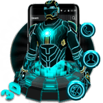 3D Neon Hero Theme icon