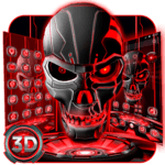 3D Tech Skull Launcher - Evil Halloween wallpaper icon