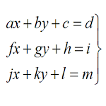 System Equations 3x3 for PC System Equations 3x3 for PC