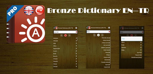 Bronze Dictionary (EN-TR) PC screenshot