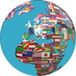 world flags sign - display for PC