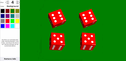 Die Roll animated dice roller PC screenshot