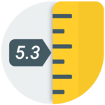 Ruler App – Measure length in inches + centimeters icon
