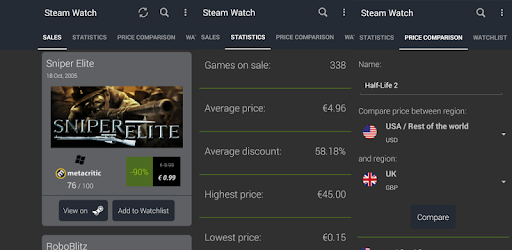 Sales Watch for Steam PC screenshot Sales Watch for Steam PC screenshot