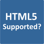 HTML5 Supported? for PC